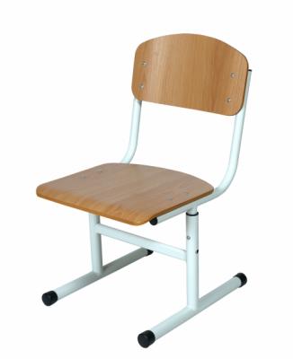 Стілець Т-подібний на круглій трубі, з покриттям HPL, регулюється на ростові групи, № 3-6 АНШАР ГРУП (32182)